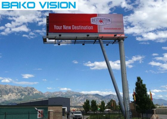 Waterproof Billboard LED Display P8 P10 Light Weight Steel / Aluminum Cabinet