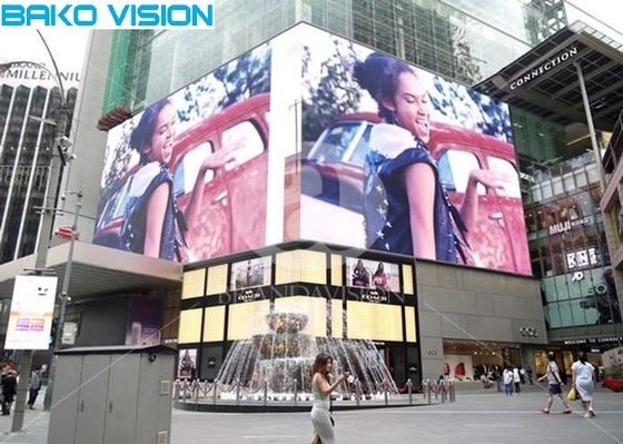 Waterproof Billboard LED Display P8 P10 Light Weight Steel / Aluminum Cabinet