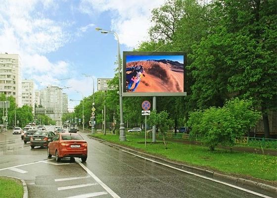 Waterproof Billboard LED Display P8 P10 Light Weight Steel / Aluminum Cabinet